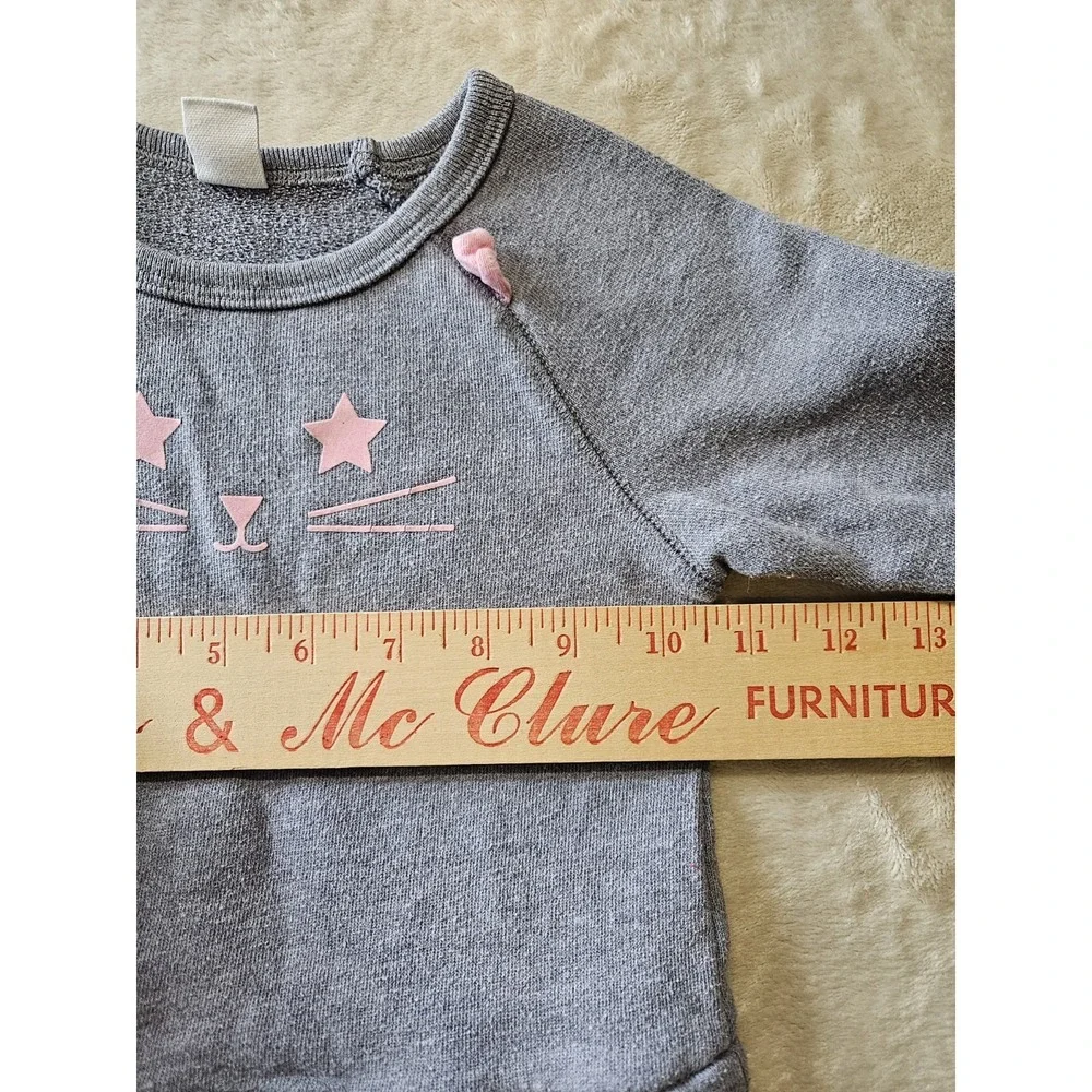 Baby Gap Toddler Girl Dress 4T Gray Long Sleeve Sweater Top Cream Tulle‎